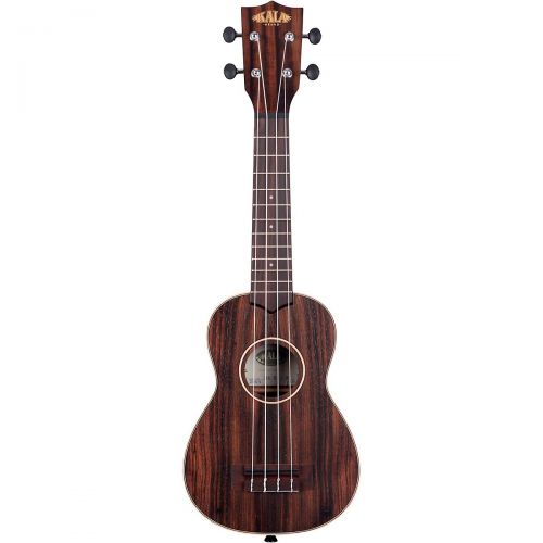  Kala},description:Part of Kalas Ebony Series, the KA-EBY-S is a gorgeous soprano ukulele constructed of striped ebony with maple trim which give it an intriguing aesthetic to match