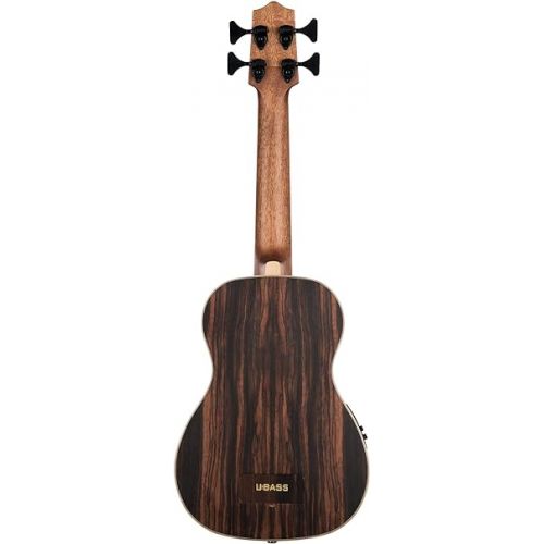  KALA, 4-String Ukulele, Right, Natural (UBASS-EBY-FS)