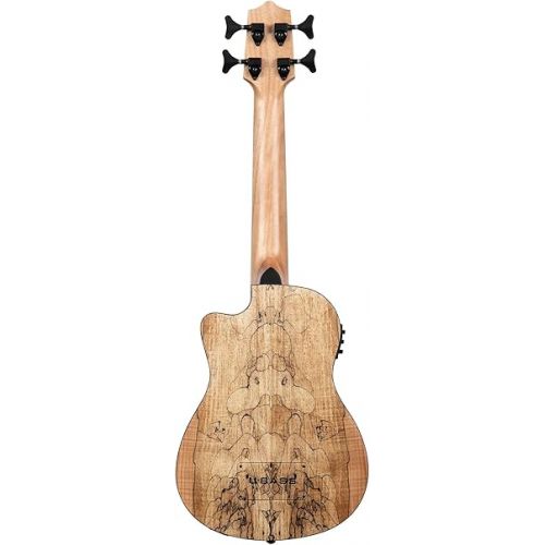  Kala U-Bass Spalted Maple Acoustic-Electric Bass Guitar - Natural