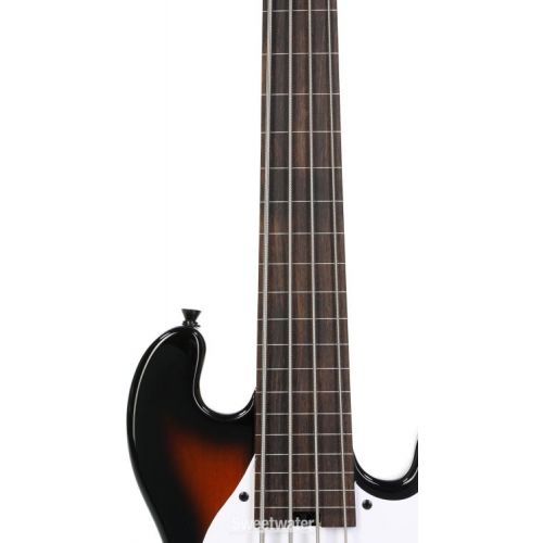  Kala Solidbody Fretless U-Bass Electric Bass Guitar - Tobacco Sunburst