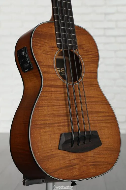  Kala U-Bass Exotic Mahogany Acoustic-Electric Bass Guitar - Natural Demo