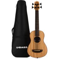 Kala U-Bass Zebrawood Acoustic-Electric Bass Guitar - Natural Satin