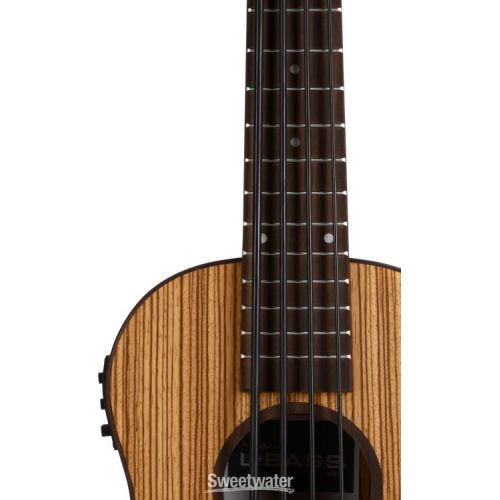  Kala U-Bass Zebrawood Acoustic-Electric Bass Guitar - Natural Satin