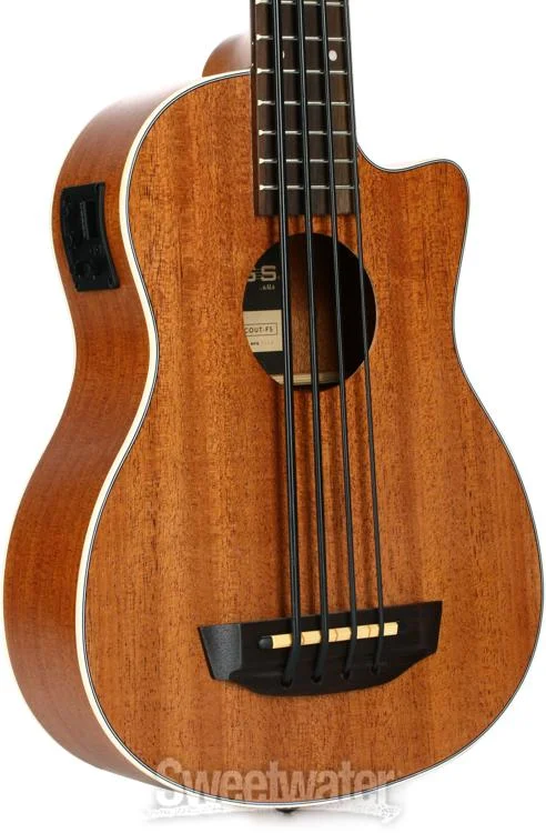  Kala U-Bass Scout, Mahogany Acoustic-Electric Bass Guitar - Natural Satin Demo