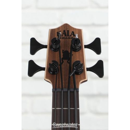  Kala U-Bass Exotic Mahogany, Left-Handed Acoustic-Electric Bass Guitar - Natural Satin