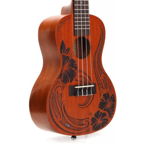  Kala Voyage Collection Unity Concert Ukulele - Natural with Maori Design