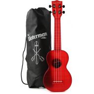 Kala Waterman Seaglass Collection Soprano Ukulele - Transparent Maritime Red