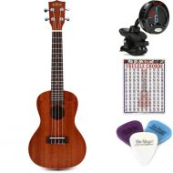 Kala KA-C Concert Ukulele Essentials Bundle - Satin Mahogany