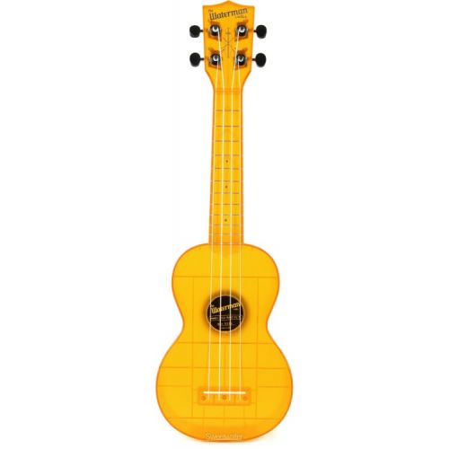  Kala Waterman Seaglass Collection Soprano Ukulele - Transparent Amber Yellow