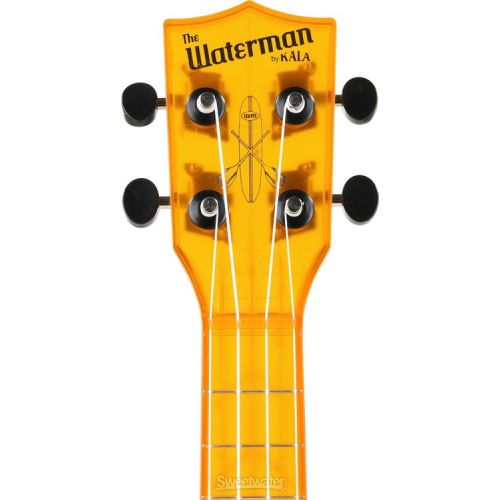  Kala Waterman Seaglass Collection Soprano Ukulele - Transparent Amber Yellow