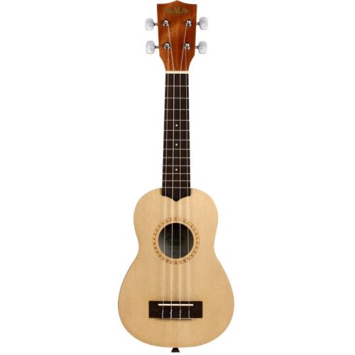  Kala KA-15S-S Spruce Top Soprano Ukulele Essentials Bundle - Satin Mahogany