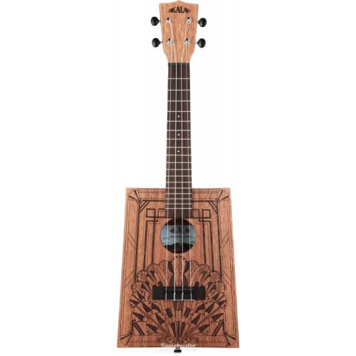  Kala Cigar Box Concert Ukulele Essentials Bundle - Art Deco