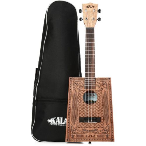  Kala Cigar Box Concert Ukulele Essentials Bundle - Victorian