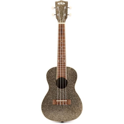  Kala Sparkle Concert Ukulele Essentials Bundle - Stardust Gold