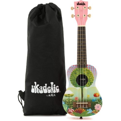  Kala Ukadelic Soprano Ukulele Essentials Bundle - Uketopia