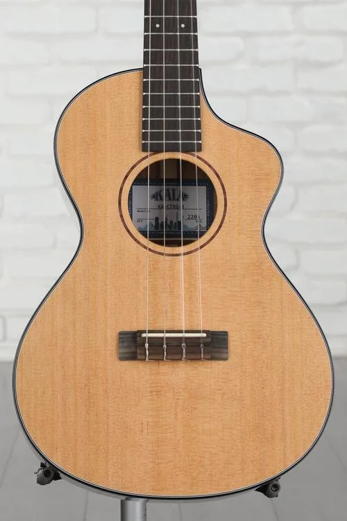  Kala Solid Cedar Top Metropolitan Baritone Ukulele - Natural