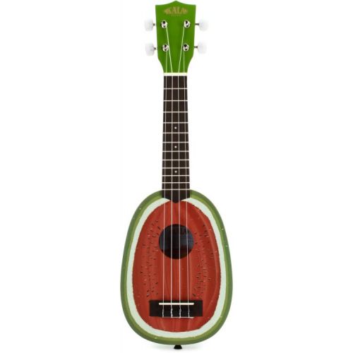  Kala Novelty Pineapple Soprano Ukulele Essentials Bundle - Watermelon