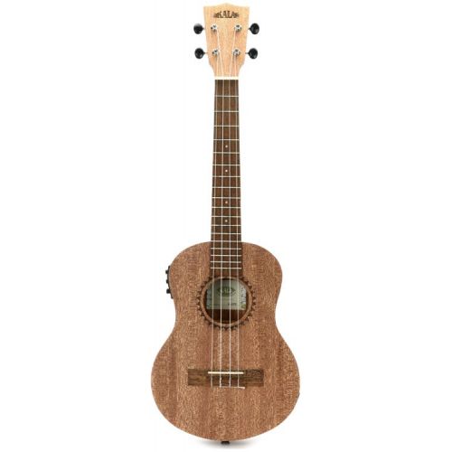  Kala Burled Meranti Tenor Acoustic-Electric Ukulele Essentials Bundle - Natural