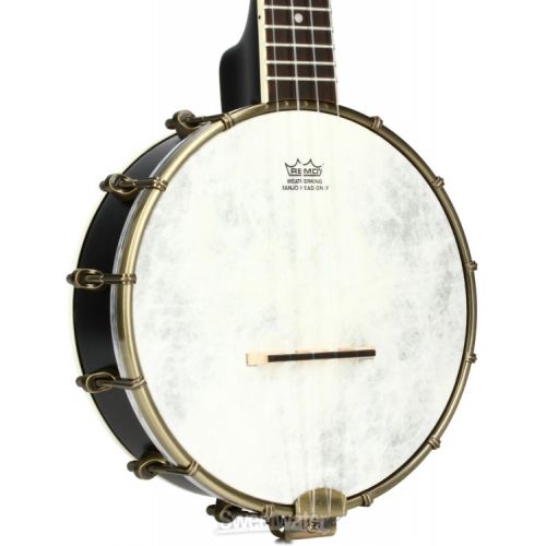  Kala Concert Banjo Ukulele - Black Satin