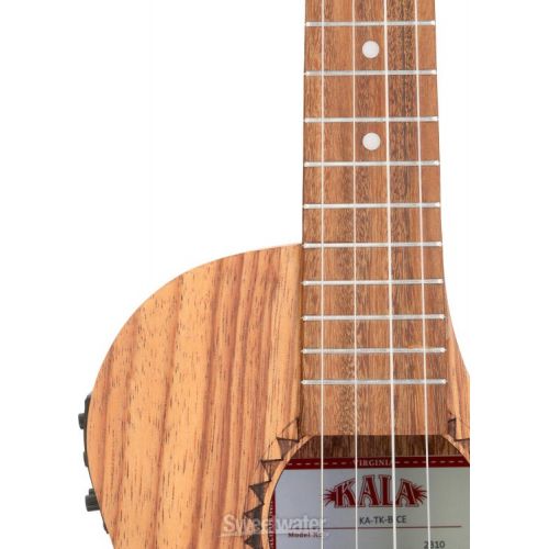  Kala Teak Tri-Top Baritone Acoustic-electric Ukulele - Natural