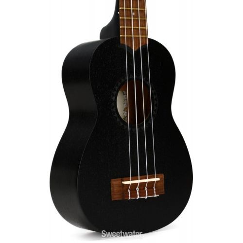  Kala KA-15S Mahogany Soprano Ukulele - Black Satin