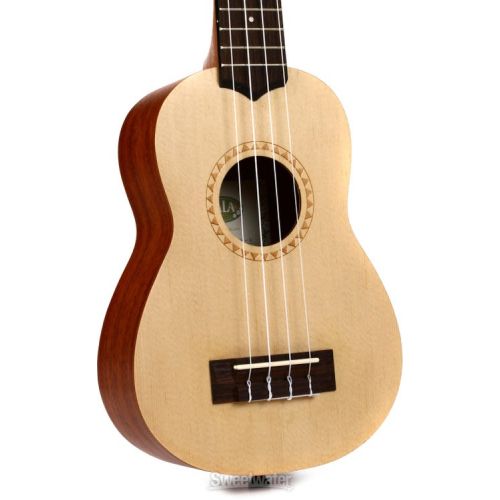  Kala KA-15S-S Spruce Top Soprano Ukulele - Satin Mahogany