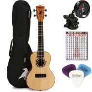 Kala Emi Sunshine Signature Concert Ukulele Essentials Bundle - Natural