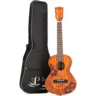 Kala Voyage Collection Unity Tenor Ukulele - Natural with Maori Design