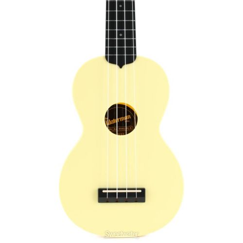  Kala Waterman Beach Collection Soprano Ukulele - Glow In The Dark Starlight Yellow