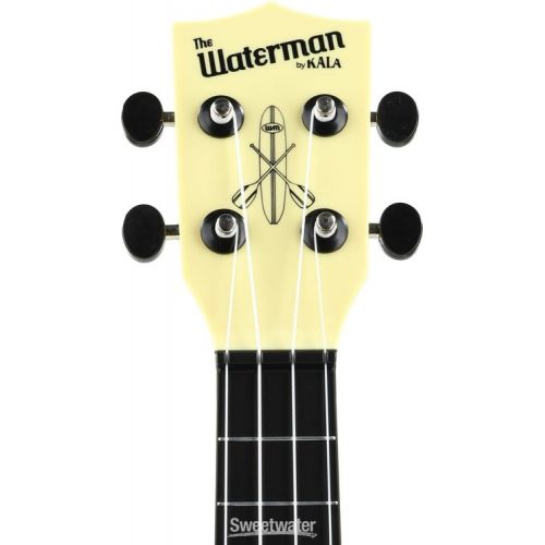  Kala Waterman Beach Collection Soprano Ukulele - Glow In The Dark Starlight Yellow