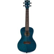 Kala KA-CEMB Exotic Mahogany Concert Ukulele - Blue Satin