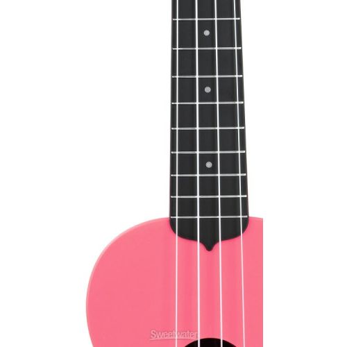  Kala Waterman Beach Collection Soprano Ukulele - Pink Dusk