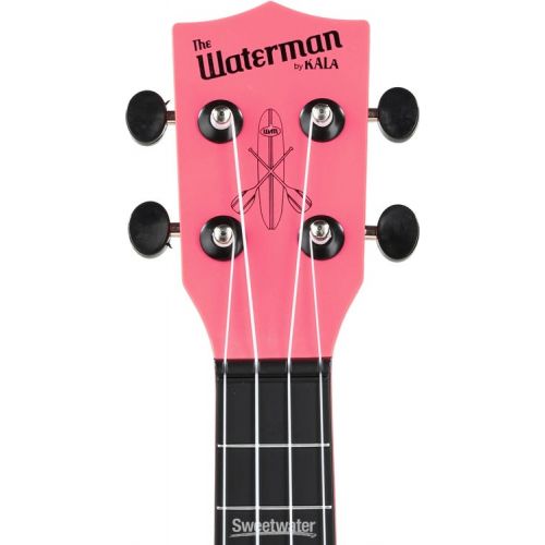  Kala Waterman Beach Collection Soprano Ukulele - Pink Dusk