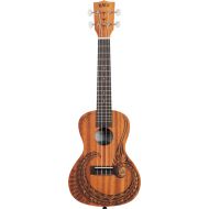 Kala Voyage Collection Courage Concert Ukulele - Natural with Maori Design