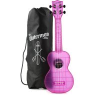 Kala Waterman Seaglass Collection Soprano Ukulele - Transparent Amethyst Purple