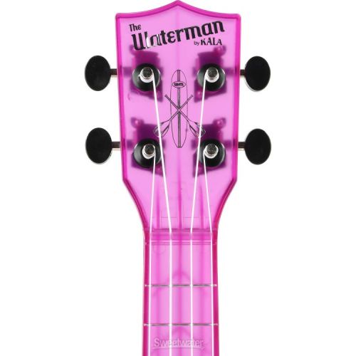  Kala Waterman Seaglass Collection Soprano Ukulele - Transparent Amethyst Purple