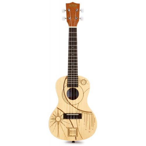  Kala mxmtoon Signature Concert Ukulele Essentials Bundle - Natural