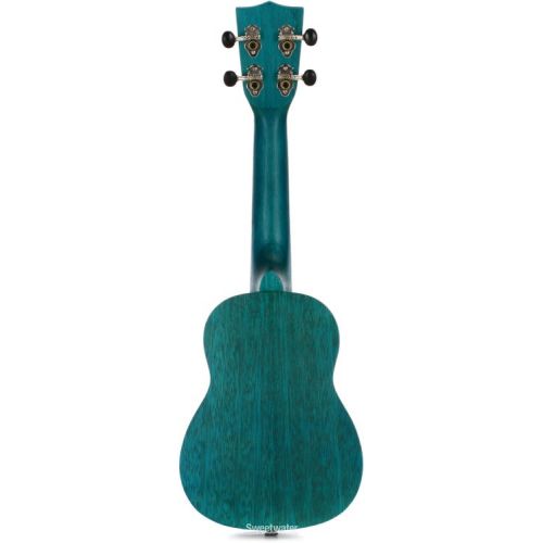  Kala Meranti Watercolor Soprano Ukelele - Ocean Blue