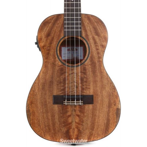  Kala Curly Mango Baritone Acoustic-electric Ukulele - Natural Satin