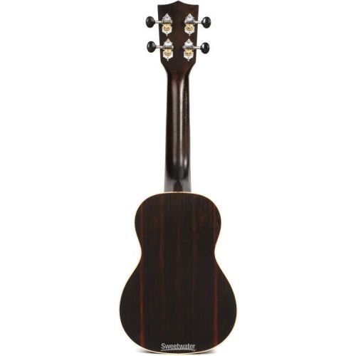  Kala KA-EBY-S Soprano Ukulele - Striped Ebony