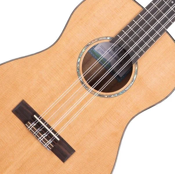  Kala Solid Cedar Top Acacia 8-string Baritone Ukulele - Natural