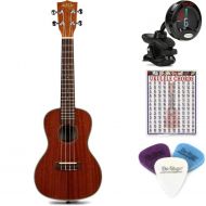 Kala KA-CG Concert Ukulele Essentials Bundle - Gloss Mahogany