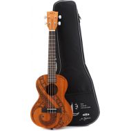 Kala Voyage Collection Guidance Tenor Ukulele - Natural with Maori Design