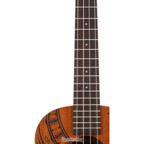  Kala Voyage Collection Guidance Tenor Ukulele - Natural with Maori Design