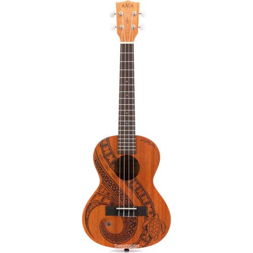  Kala Voyage Collection Guidance Tenor Ukulele - Natural with Maori Design