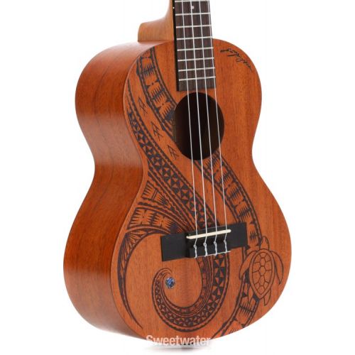  Kala Voyage Collection Guidance Tenor Ukulele - Natural with Maori Design