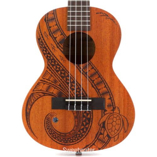  Kala Voyage Collection Guidance Tenor Ukulele - Natural with Maori Design