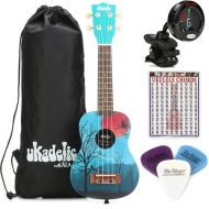 Kala Ukadelic Soprano Ukulele Essentials Bundle - Moonrise