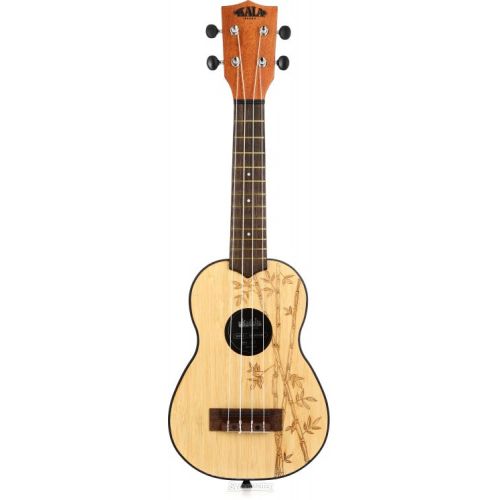  Kala Ukadelic Bamboo Top Soprano Ukulele - Natural Satin