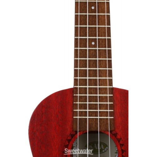  Kala Meranti Watercolor Concert Ukelele - Adobe Red